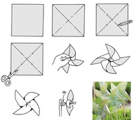 Landing paper pin wheel2