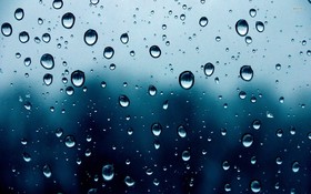 Landing raindrops 1