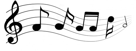 Landing musical notes