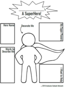 Landing superhero