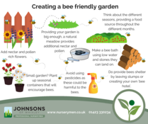 Landing creating a bee friendly garden