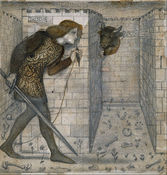 Landing edward burne jones   tile design   theseus and the minotaur in the labyrinth   google art project